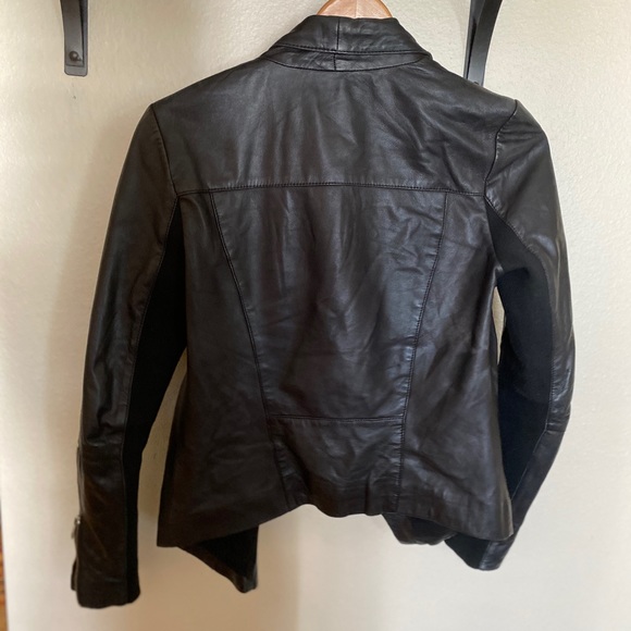 TROUVE ASYMMETRICAL LEATHER JACKET - Picture 4 of 4